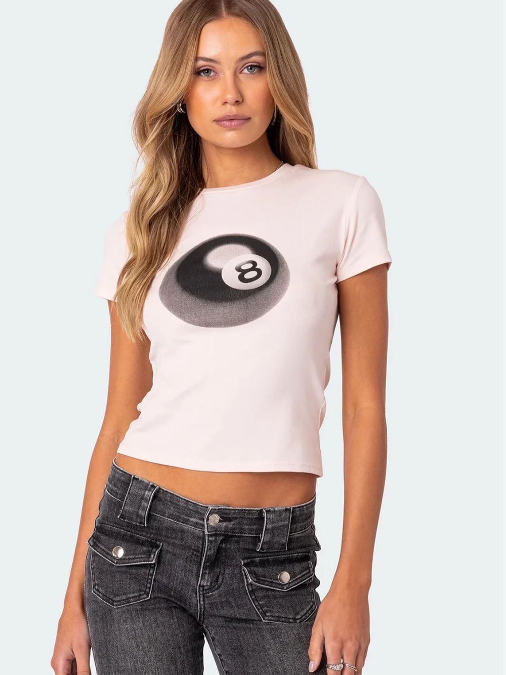 Edikted Magic 8 Ball T-Shirt Women’s XS